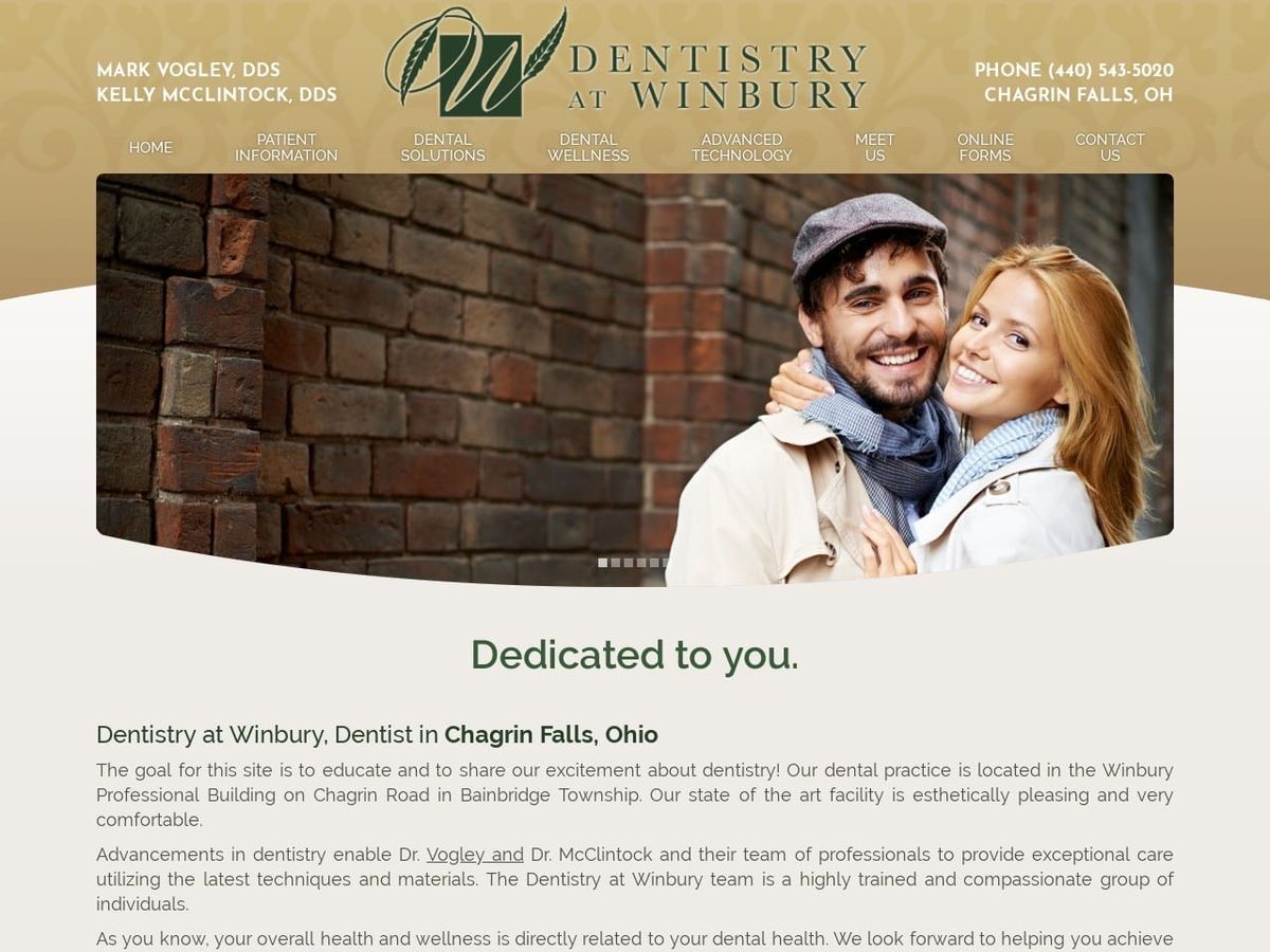 Dentistry Atwinbury Website Screenshot from dentistryatwinbury.com