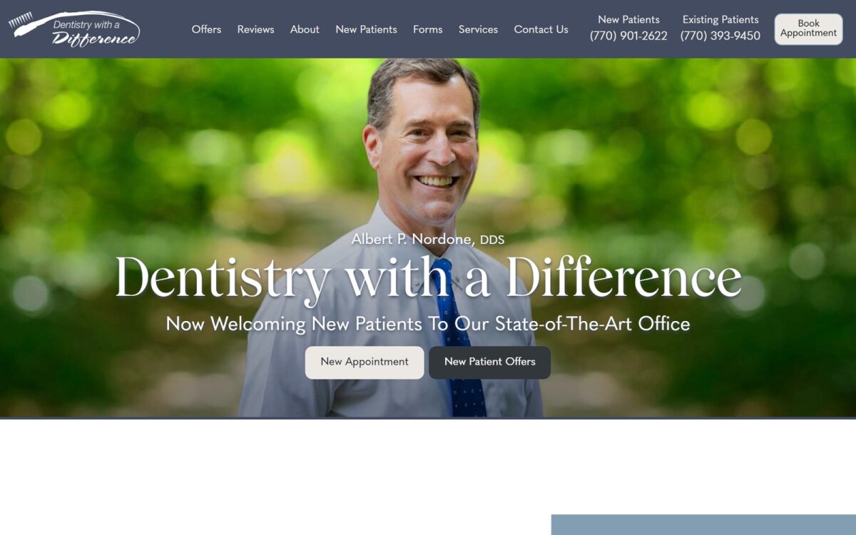 dentistrydifference.com screenshot