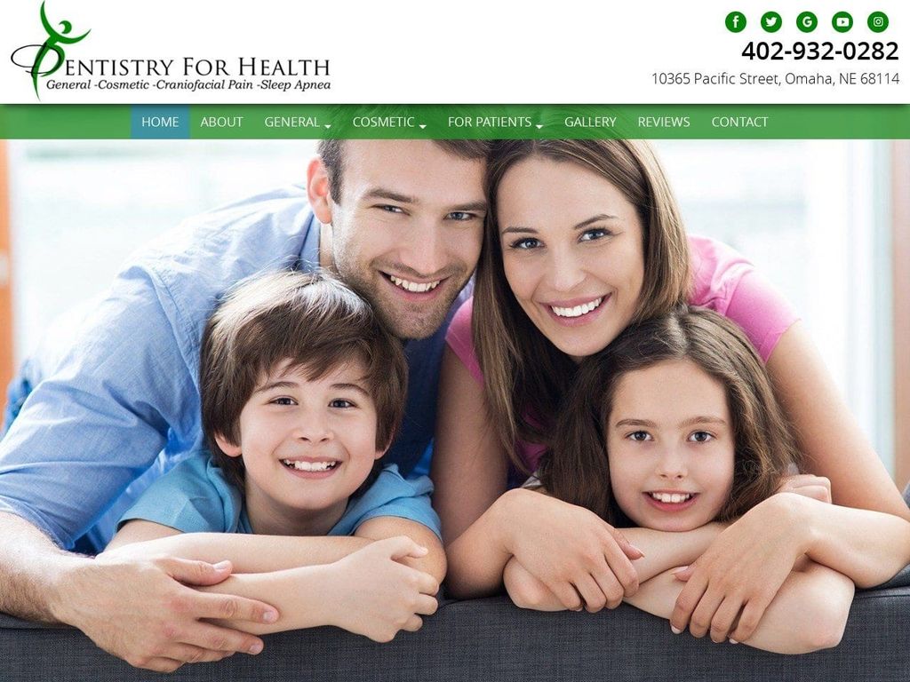 Dentist Website Screenshot from dentistryforhealthomaha.com