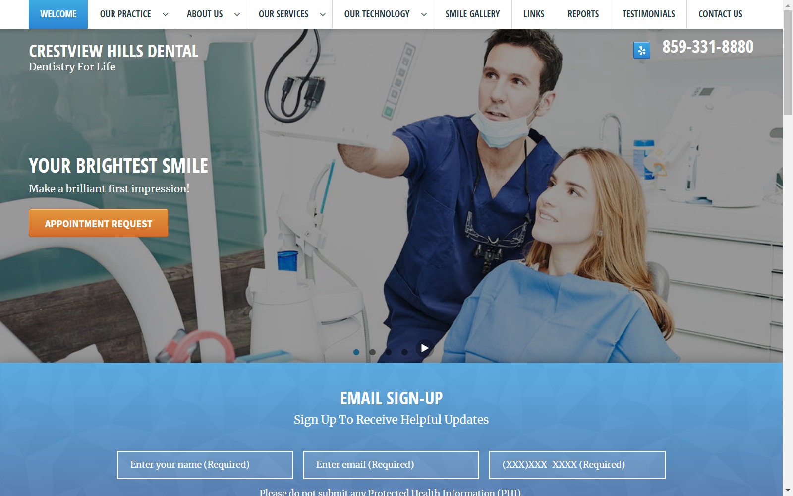 dentistryforlife.us screenshot