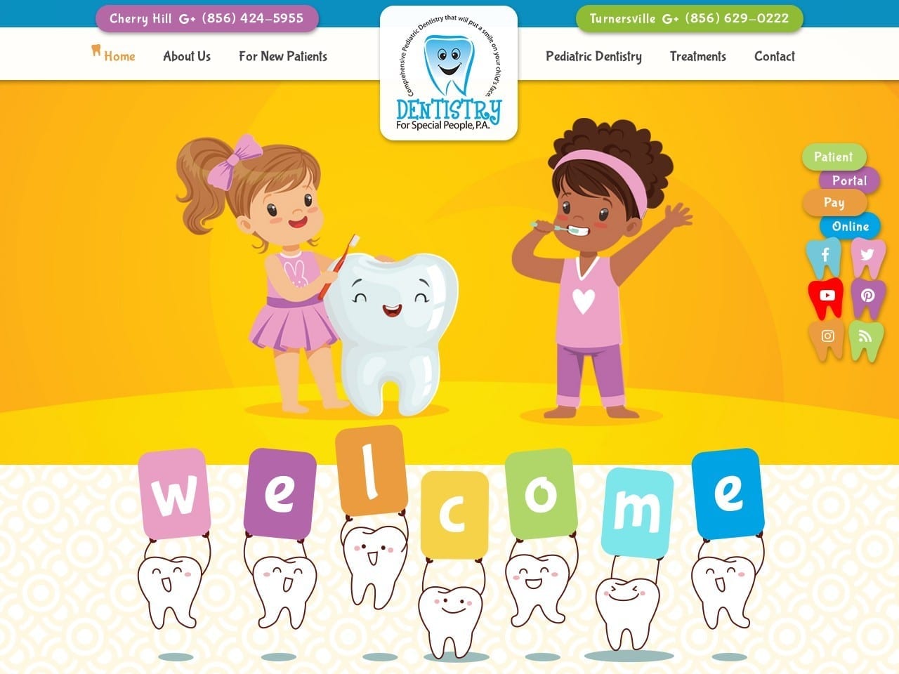 Dentistry For Special People Website Screenshot from dentistryforspecialpeople.com