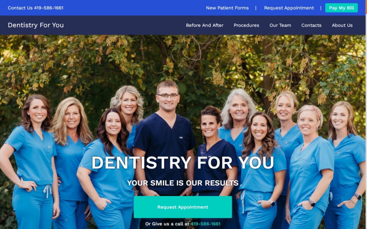 dentistryforyou.com screenshot