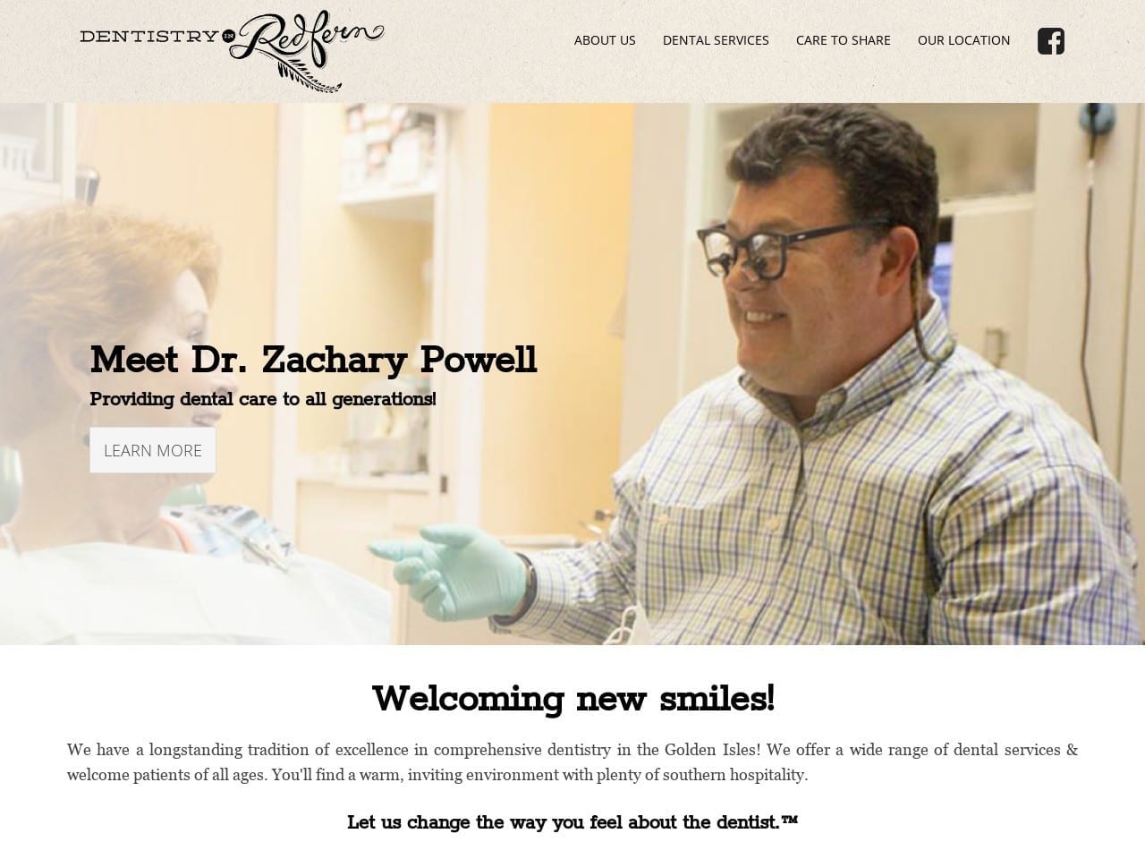 Zachary Powell DMD Website Screenshot from dentistryinredfern.com