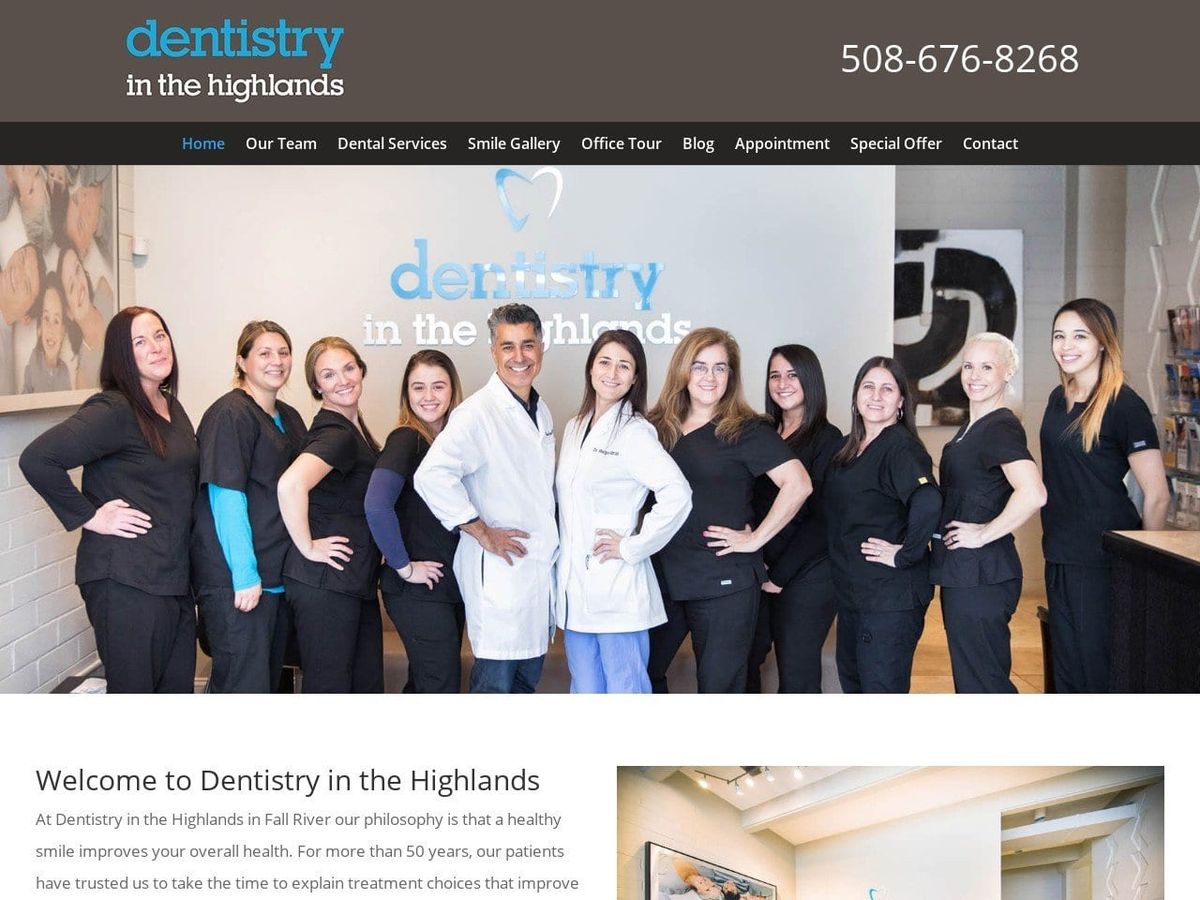 Dentistry In the Highlands Website Screenshot from dentistryinthehighlands.com