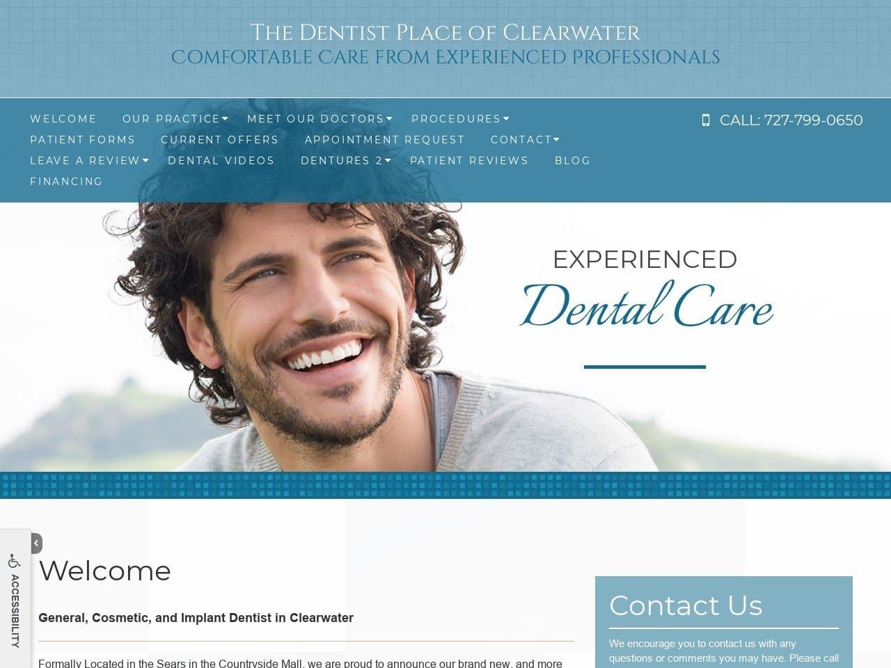 Dentistry Tampabay Website Screenshot from dentistrytampabay.com