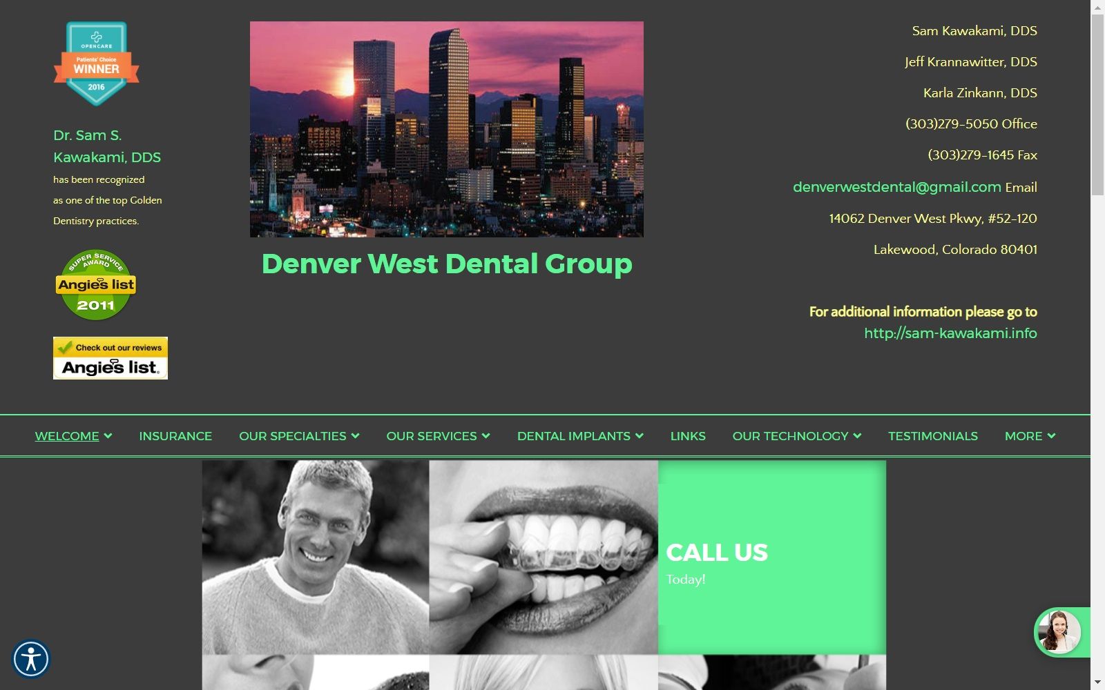 denverwestdentalgroup.com screenshot