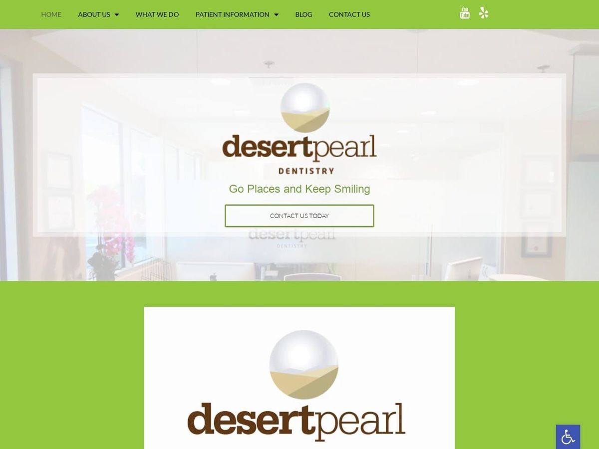 Desert Pearl Dentistry Website Screenshot from desertpearldentistry.com