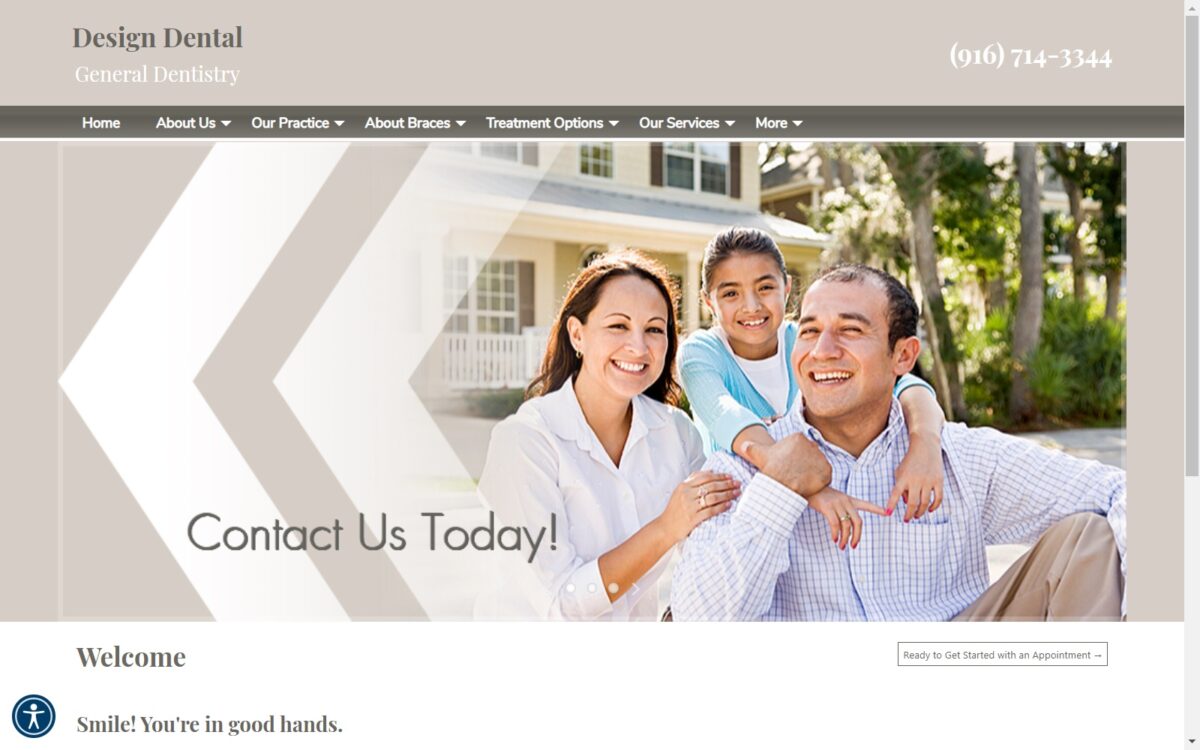 designdentalofelkgrove.com screenshot