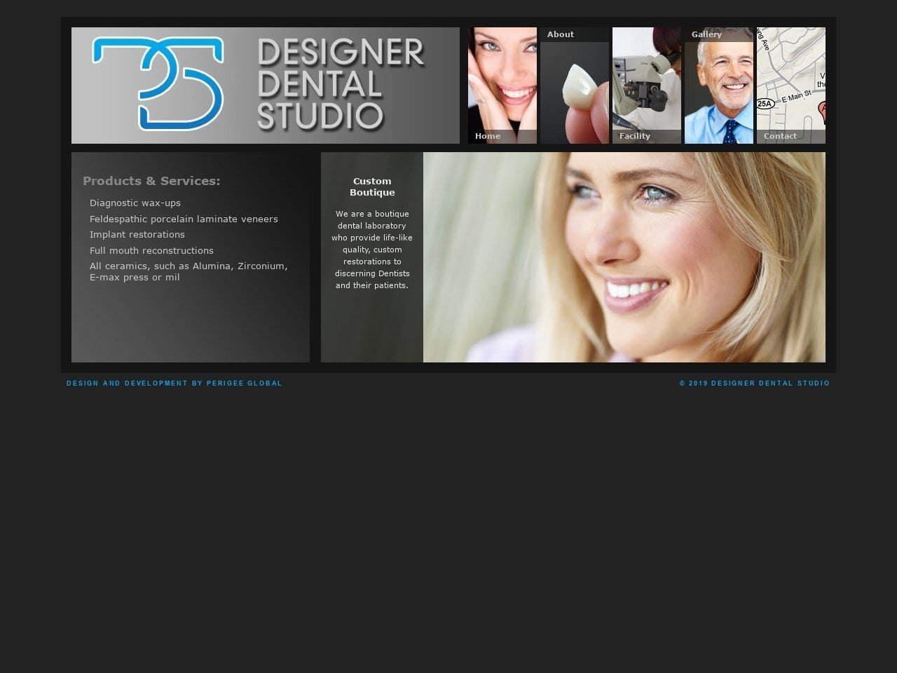 Designer Dental Studio Website Screenshot from designerdentalstudiony.com