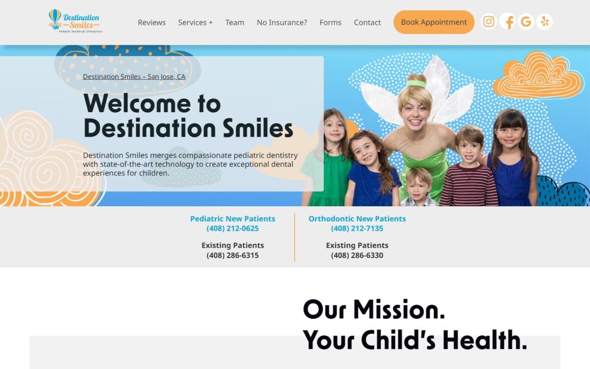 destinationsmiles.com screenshot