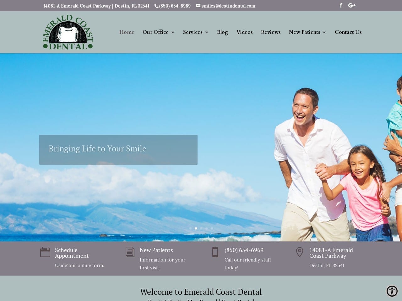 Corley Richard E. DDS Website Screenshot from destindental.com