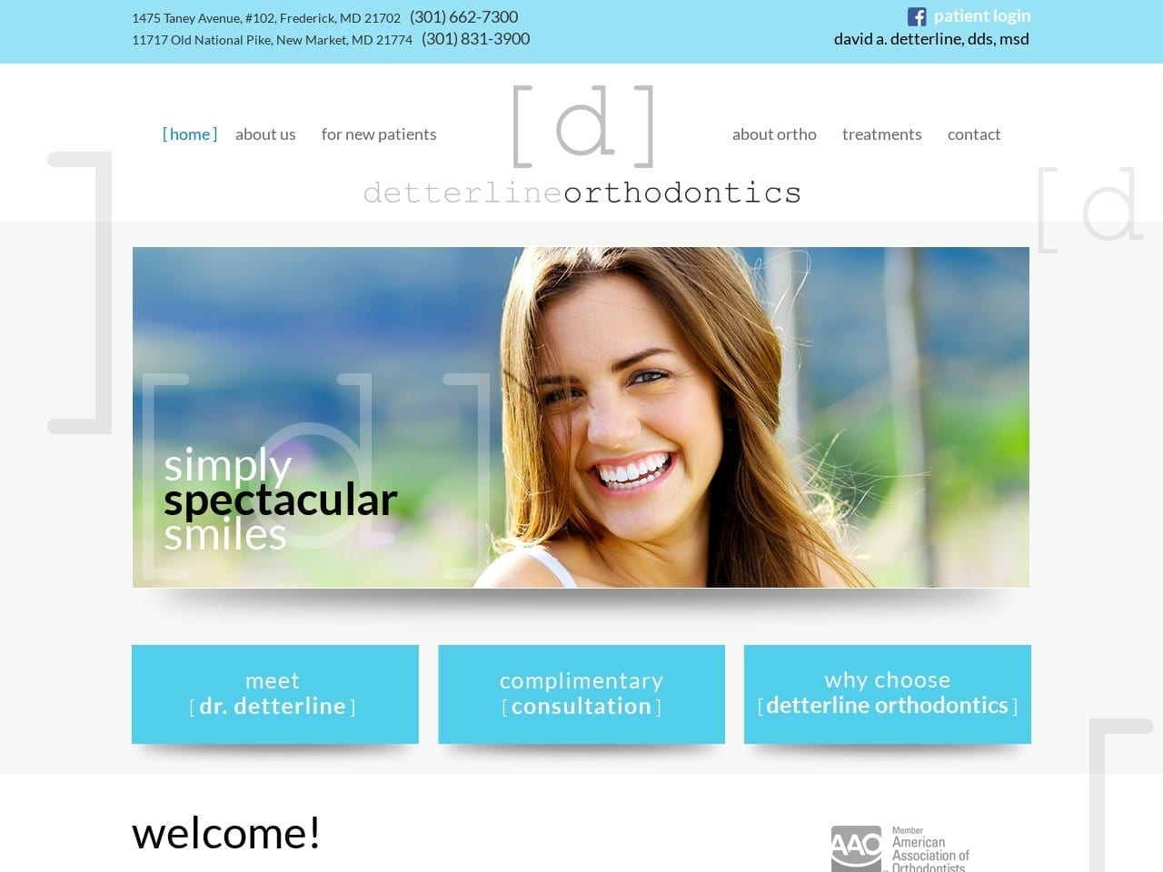 Detterline Orthodontics Website Screenshot from detterlineorthodontics.com