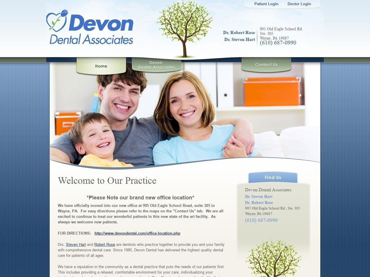 Devon Dental Associates Website Screenshot from devondental.com