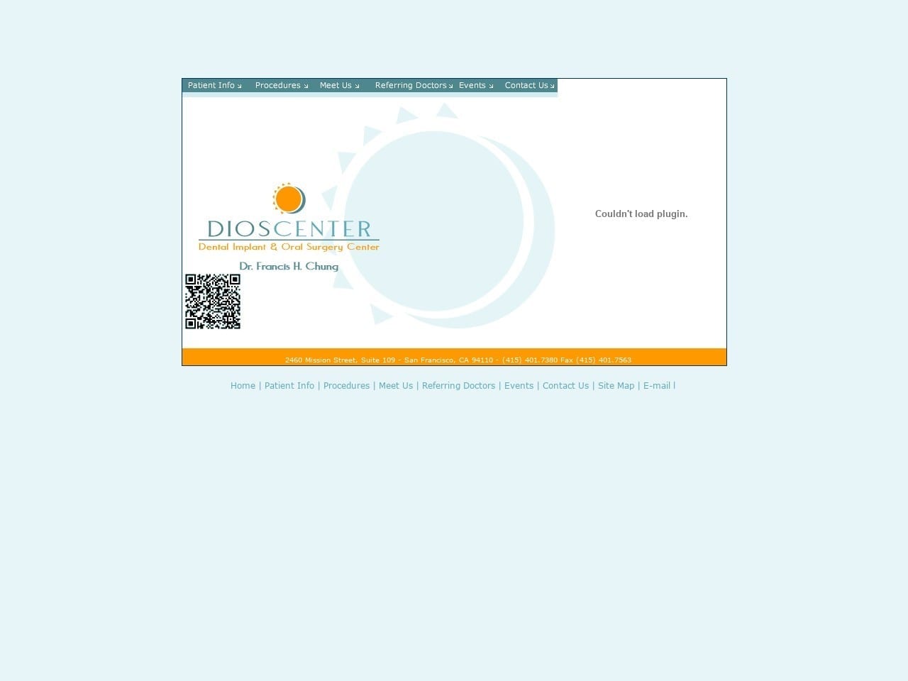 Dr. Francis H. Chung DDS Website Screenshot from dioscenter.com