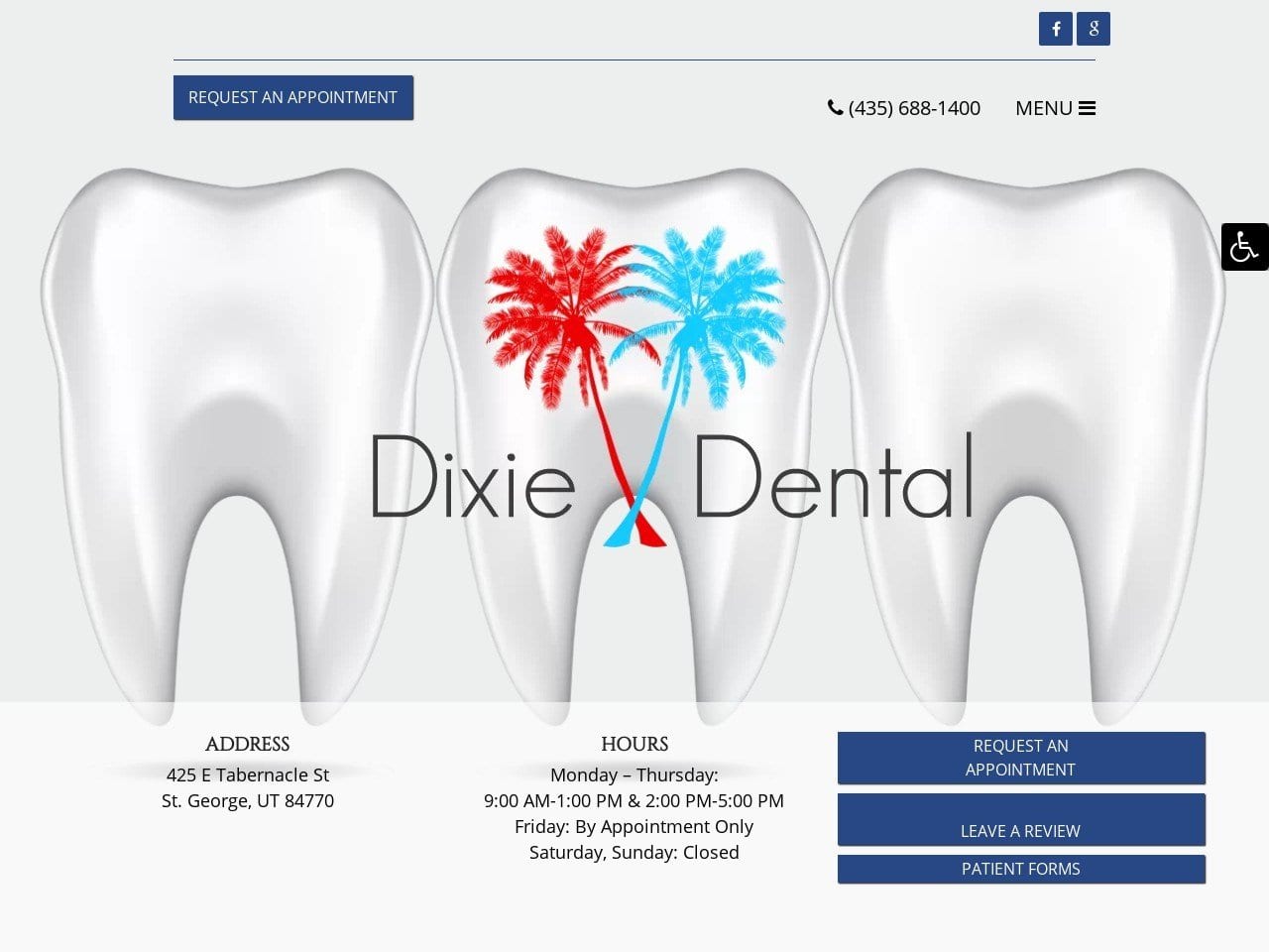 Millward James G DDS Website Screenshot from dixiedentalcare.com