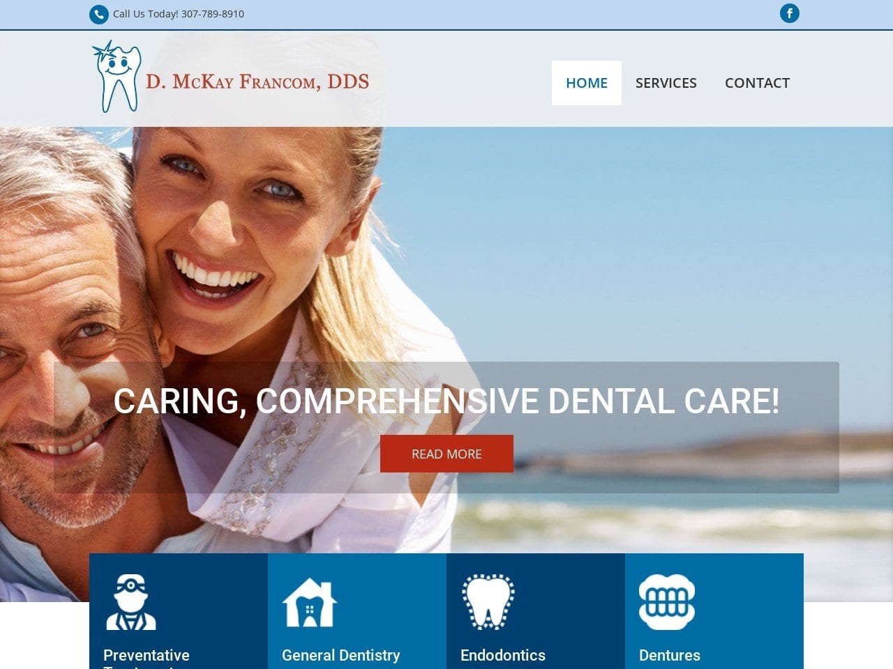 Francom D McKay DDS Website Screenshot from dmckayfrancomdds.com