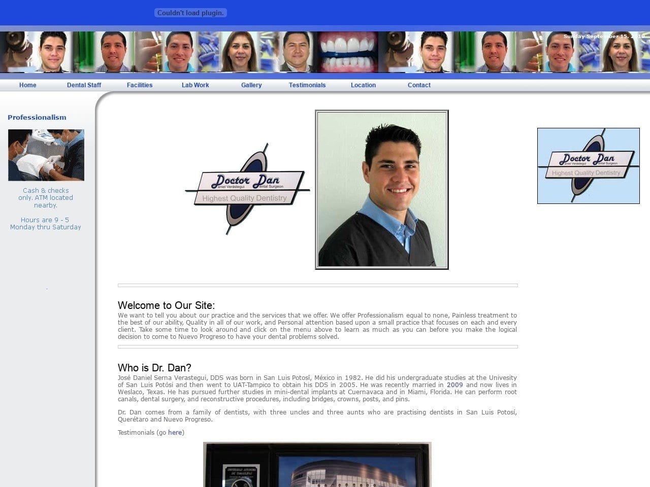 Doctordan Website Screenshot from doctordan-dds.com