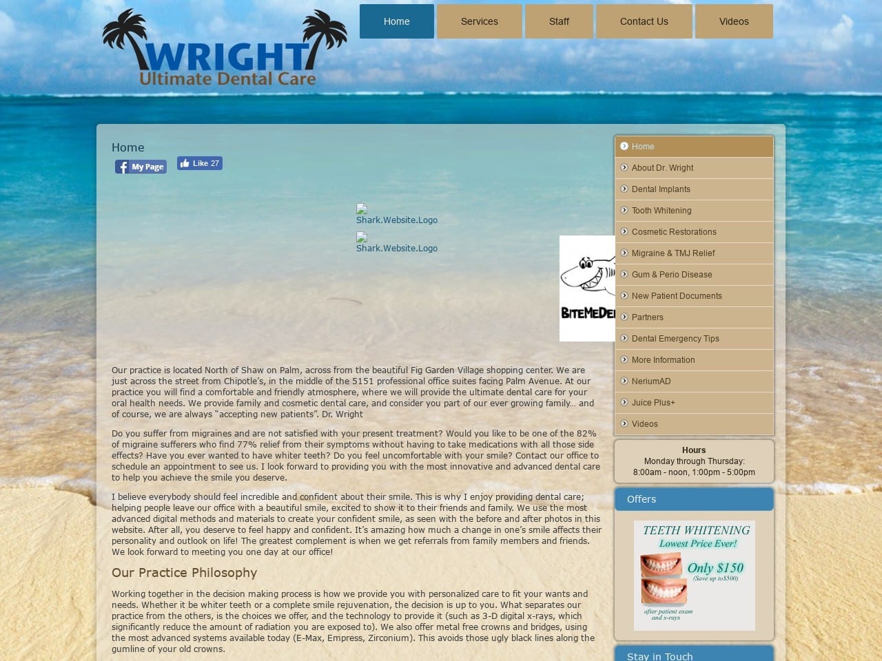 David J Wright DDS Website Screenshot from doctordavewright.com