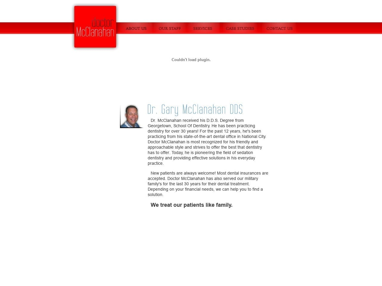 Mc Clanahan Gary L DDS Website Screenshot from doctormcclanahan.com