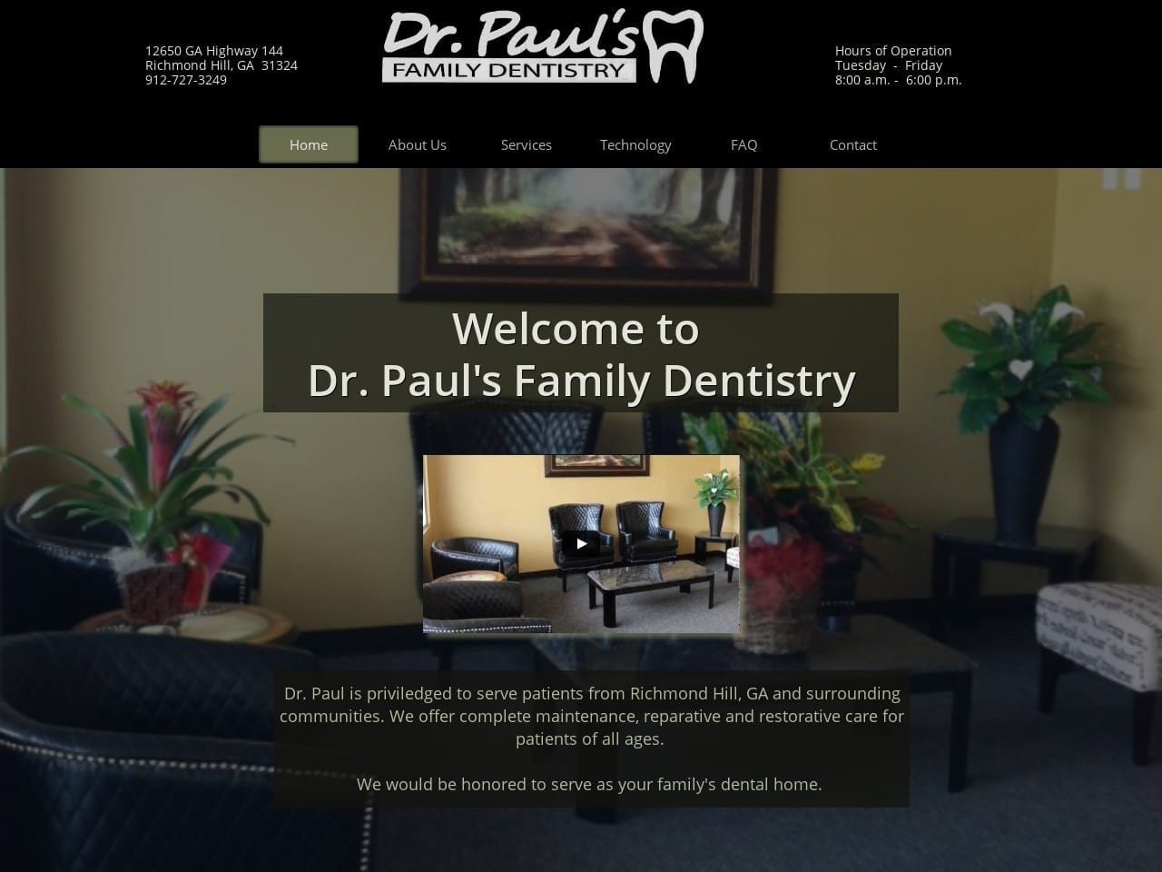 Paul S. Froude DMD Website Screenshot from doctorpauls.com