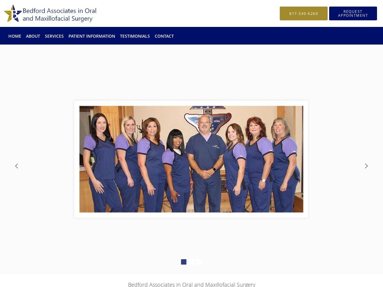 Bedford Associates In Oral Spradley Larry W DDS Website Screenshot from docwisdomteethdfw.com