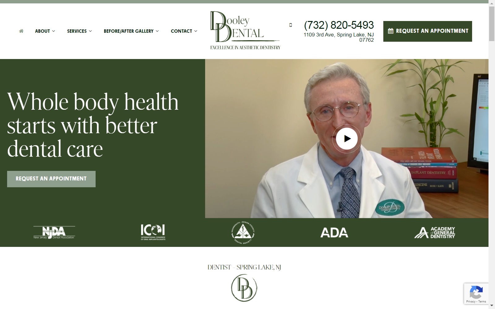 dooleydental.com screenshot