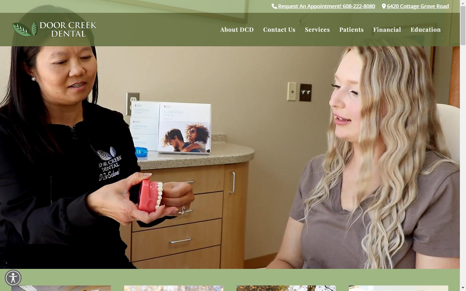 doorcreekdental.com screenshot