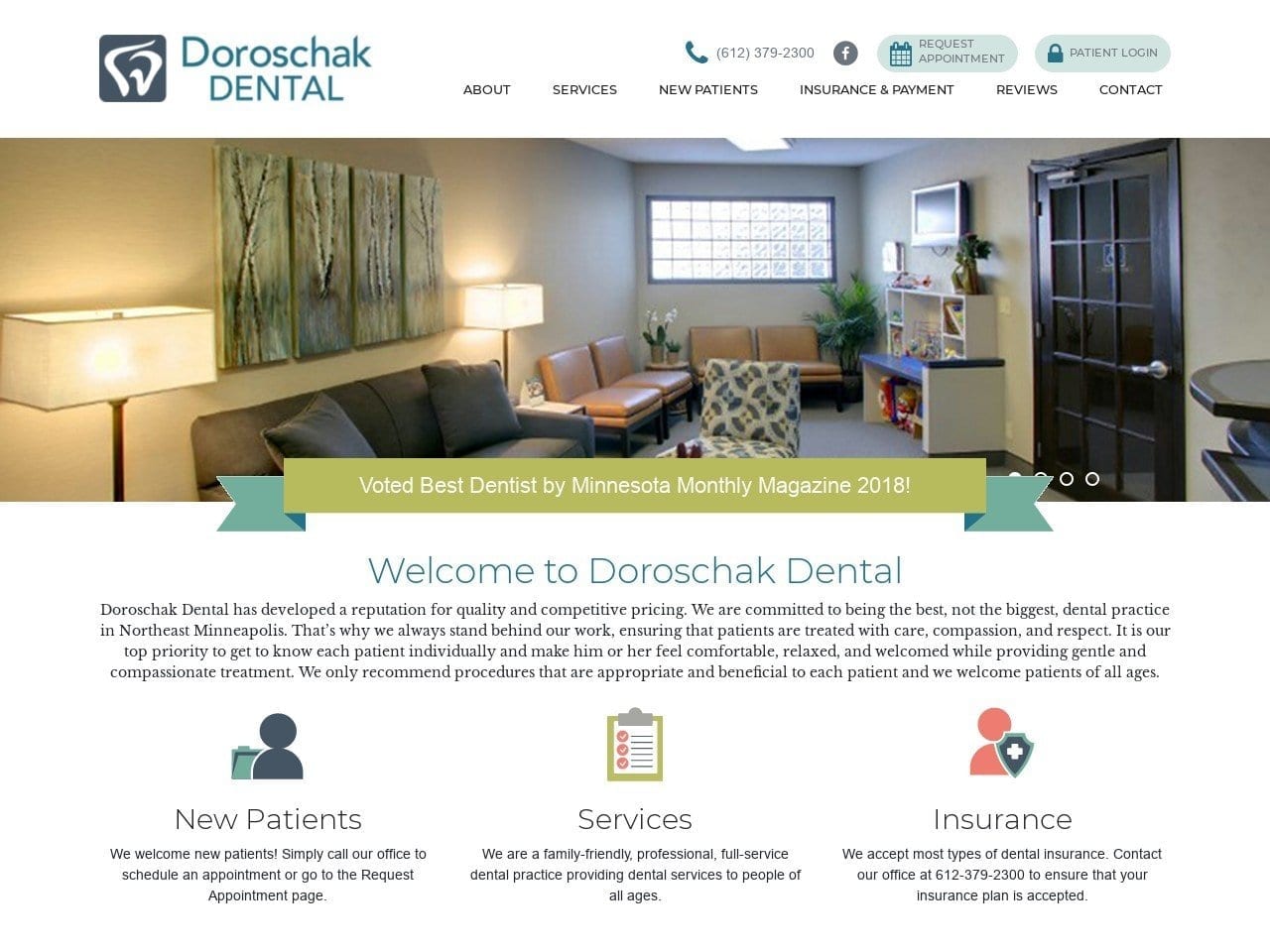 Doroschak Dental Website Screenshot from doroschakdental.com