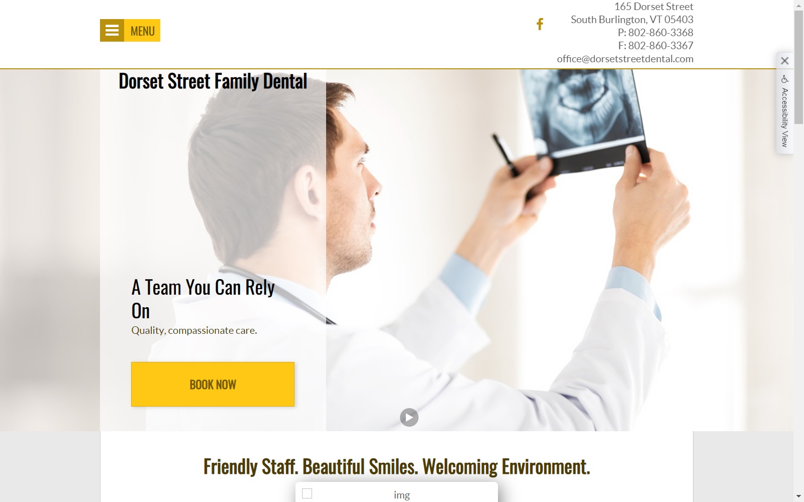 dorsetstreetdental.com screenshot