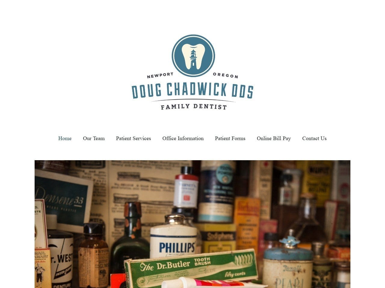 Dr. Douglas A. Chadwick Website Screenshot from dougchadwickdds.com