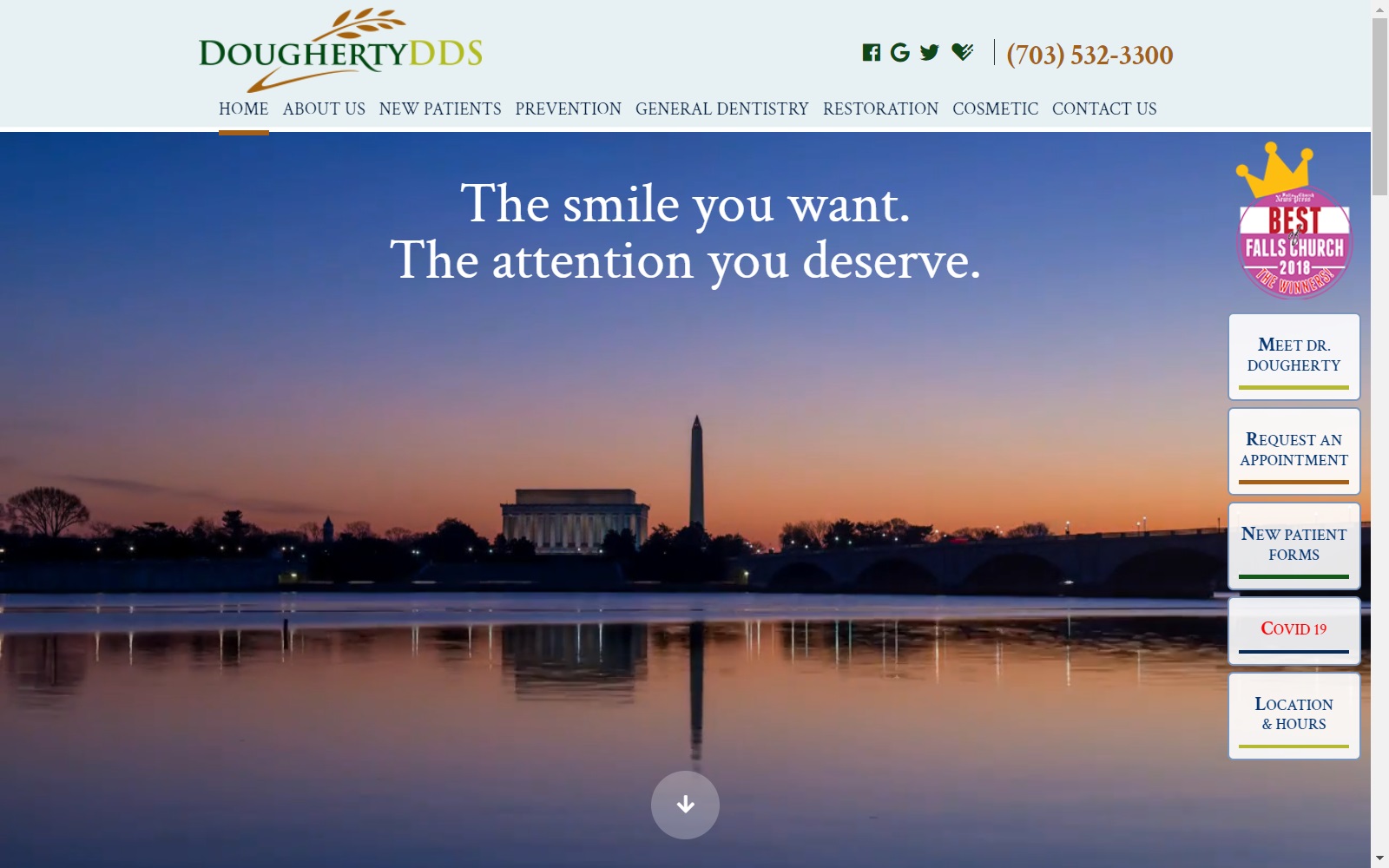 doughertydds.com screenshot