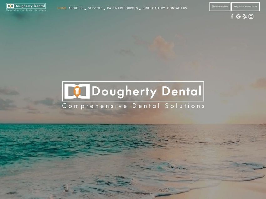 Dougherty Dental Website Screenshot from doughertydental.net