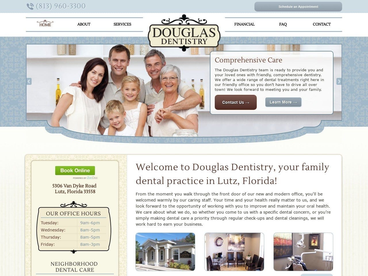 Douglas Dentist Website Screenshot from douglasdentistryfl.com