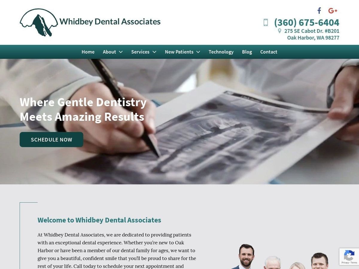 Whidbey Dental Associates Website Screenshot from douglaswirthdmd.com