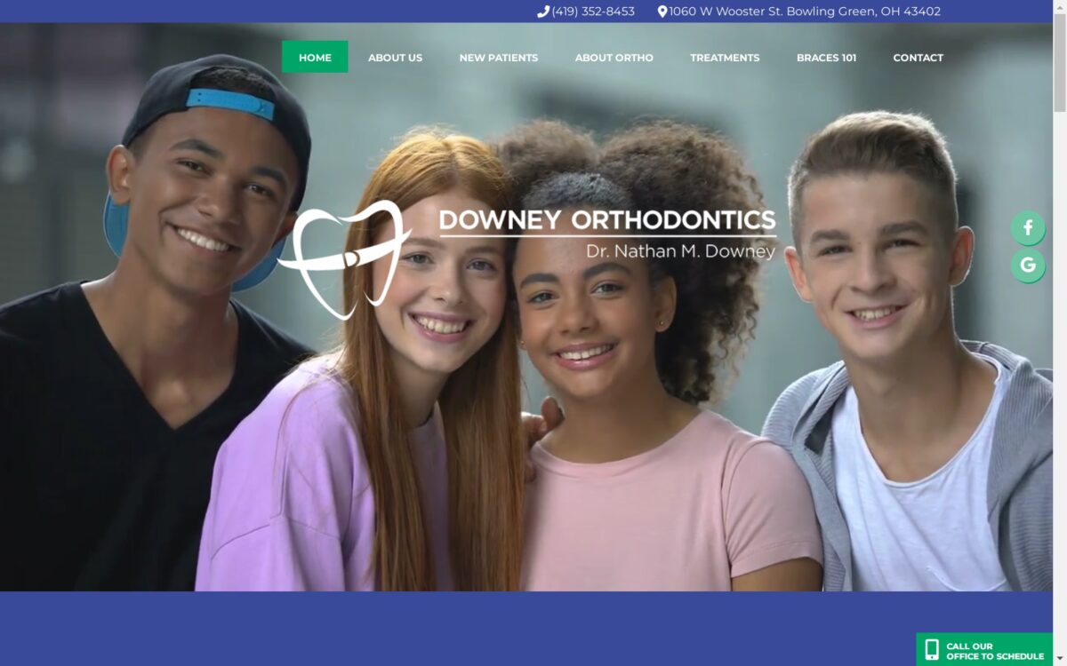 downeyorthodontics.com screenshot