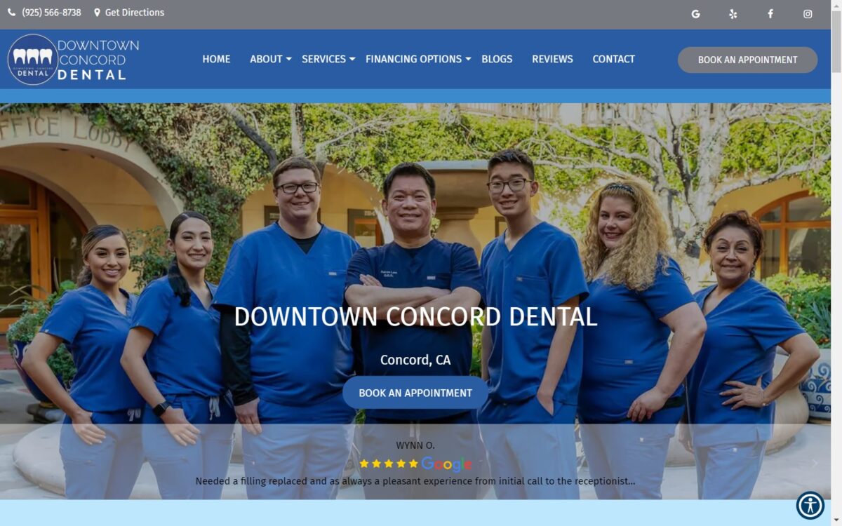 downtownconcorddental.com screenshot