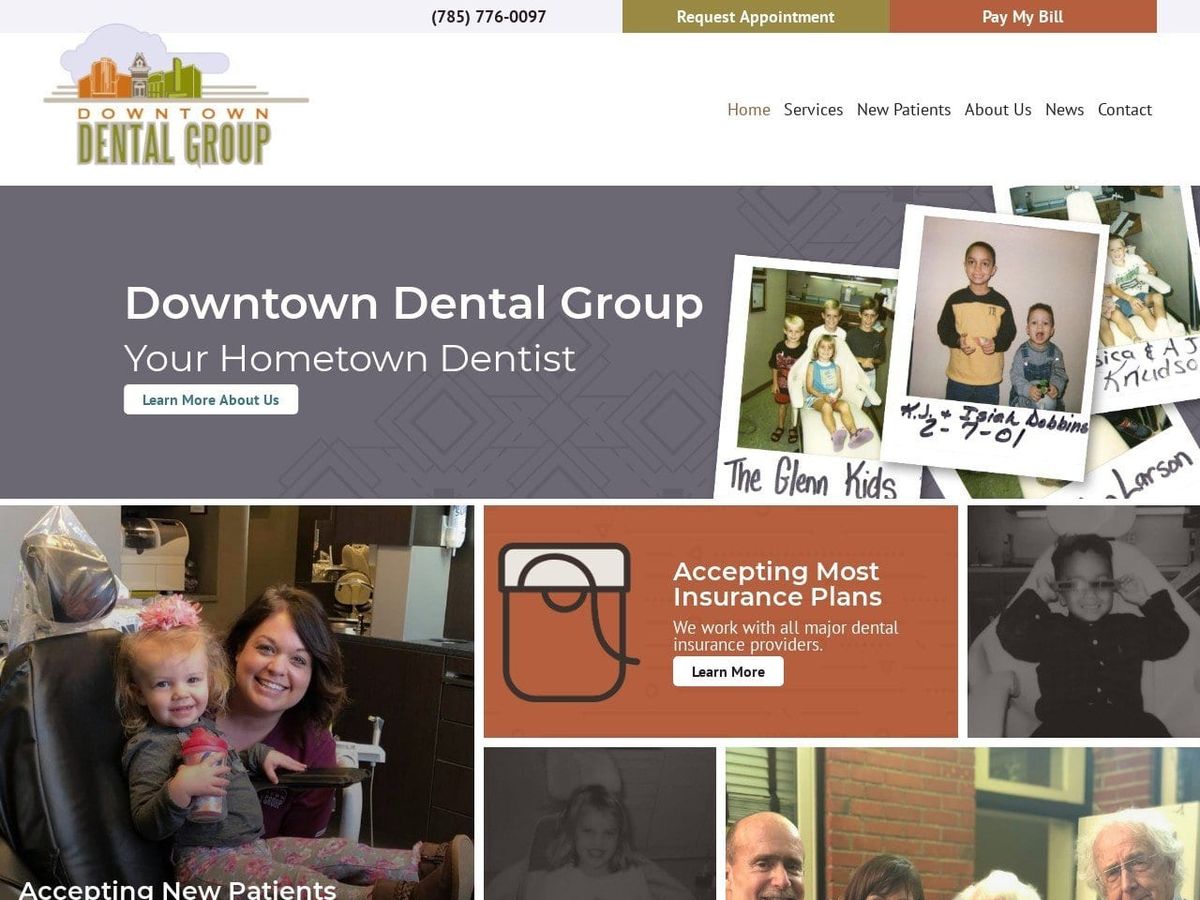 Dr. Daniel M. Winter Website Screenshot from downtowndentalmanhattan.com