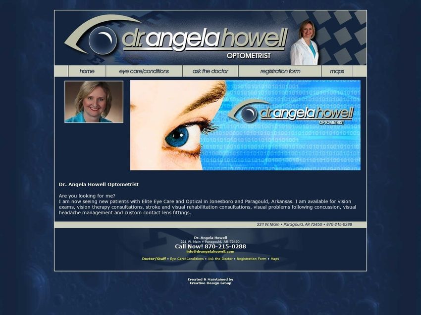 Dr. Angela Howell and Dr. Casey Wells Website Screenshot from drangelahowell.com