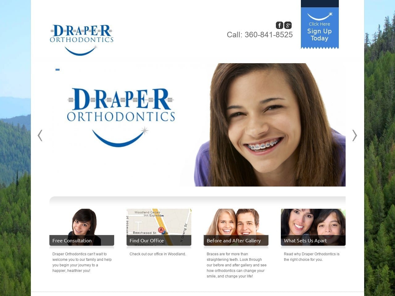 Draper Orthodontics Website Screenshot from draperortho.com