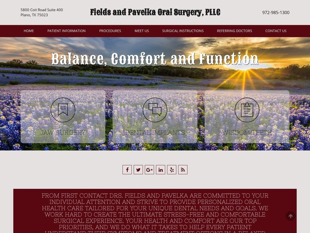 Fields Arthur w DDS Website Screenshot from drarthurwfields.com