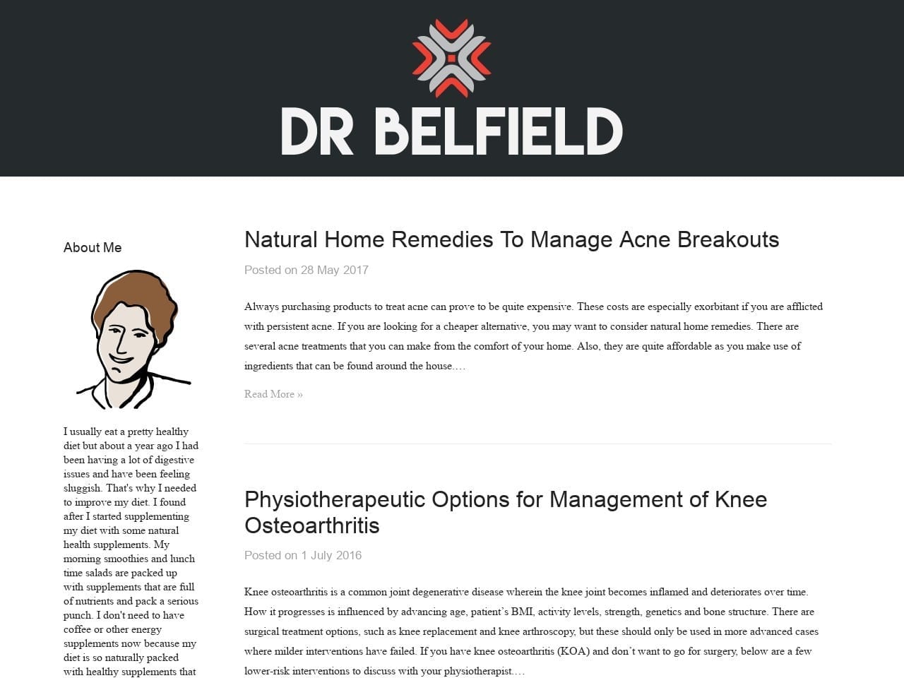 Belfield James R Website Screenshot from drbelfield.com