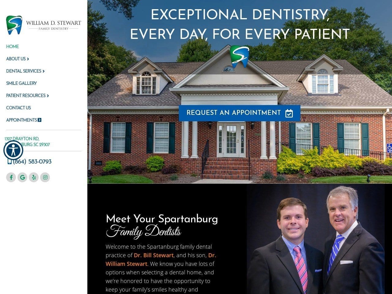 William D. Stewart DMD Website Screenshot from drbillstewart.com