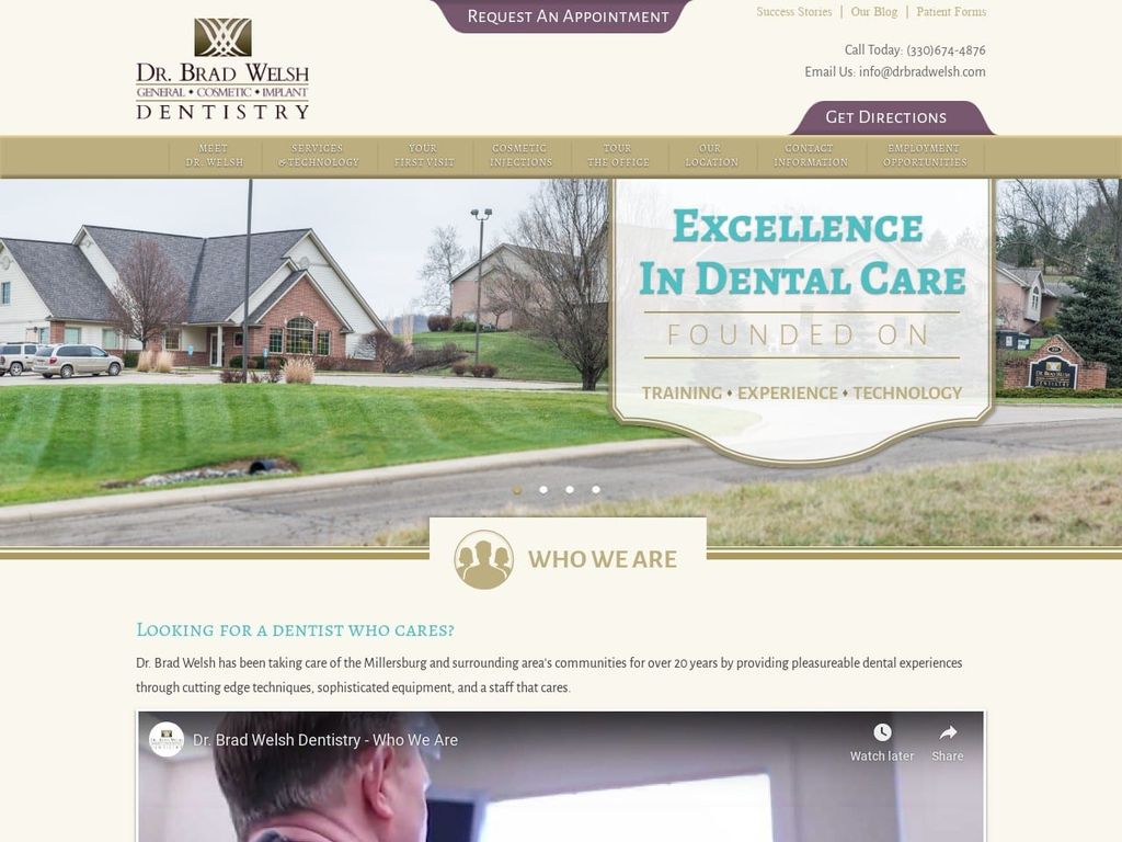 Bradley R Welsh DDS Website Screenshot from drbradwelsh.com