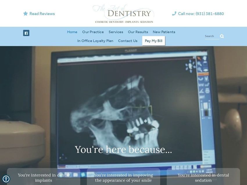 Dr. Brian D. Fann DDS Website Screenshot from drbrianfann.com