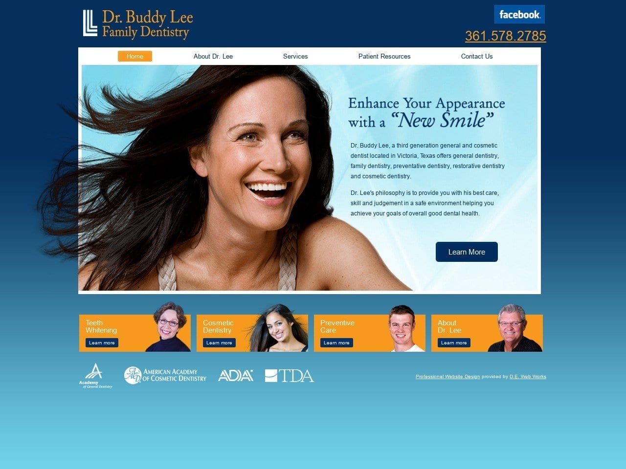 American Academy Website Screenshot from drbuddylee.com