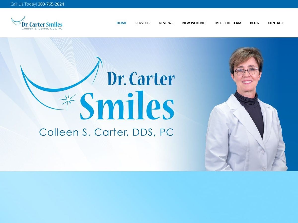 Carter Colleen S DDS Website Screenshot from drcartersmiles.com