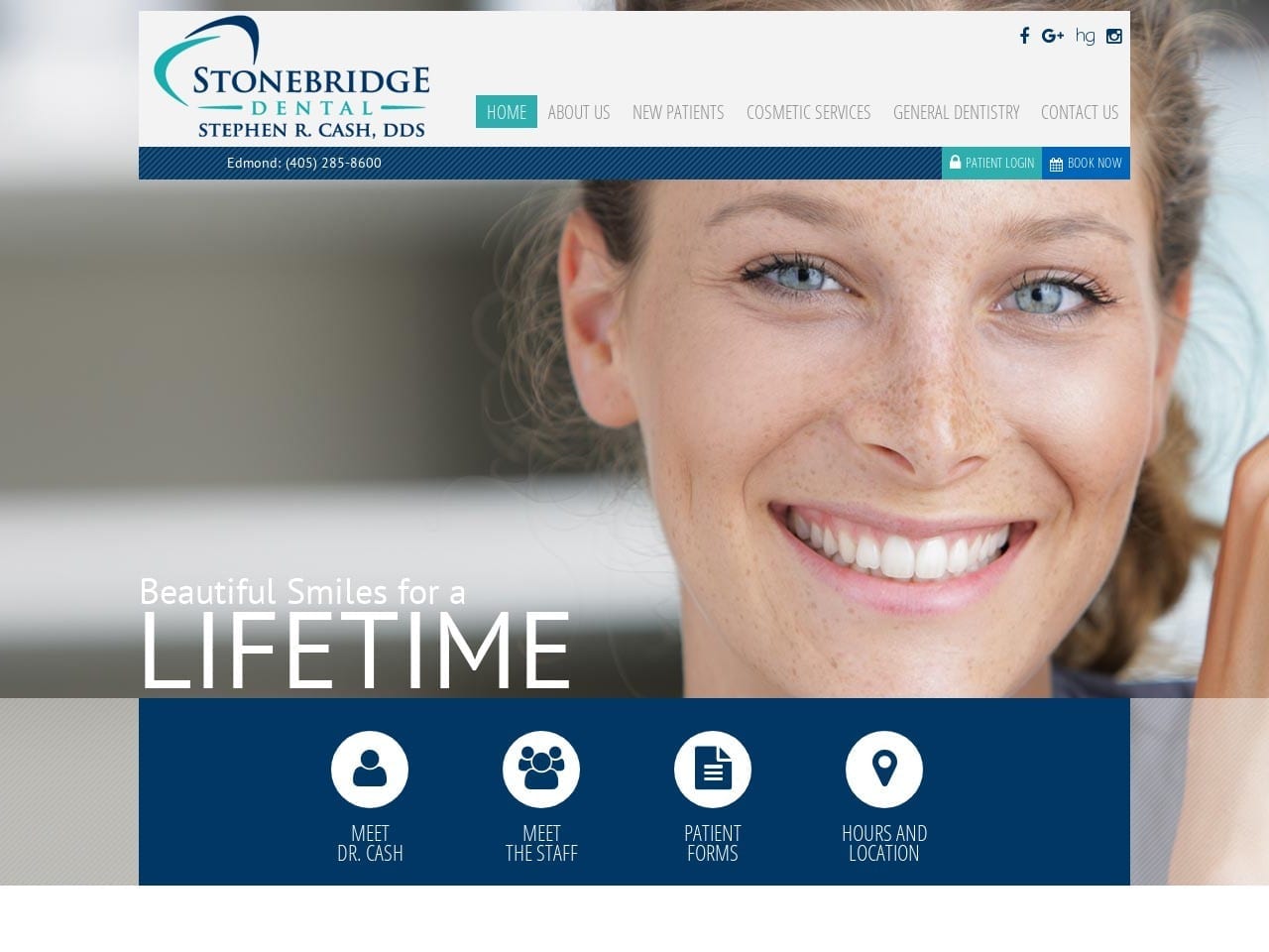 Stonebridge Dental Cash Stephen R DDS Website Screenshot from drcashdental.com