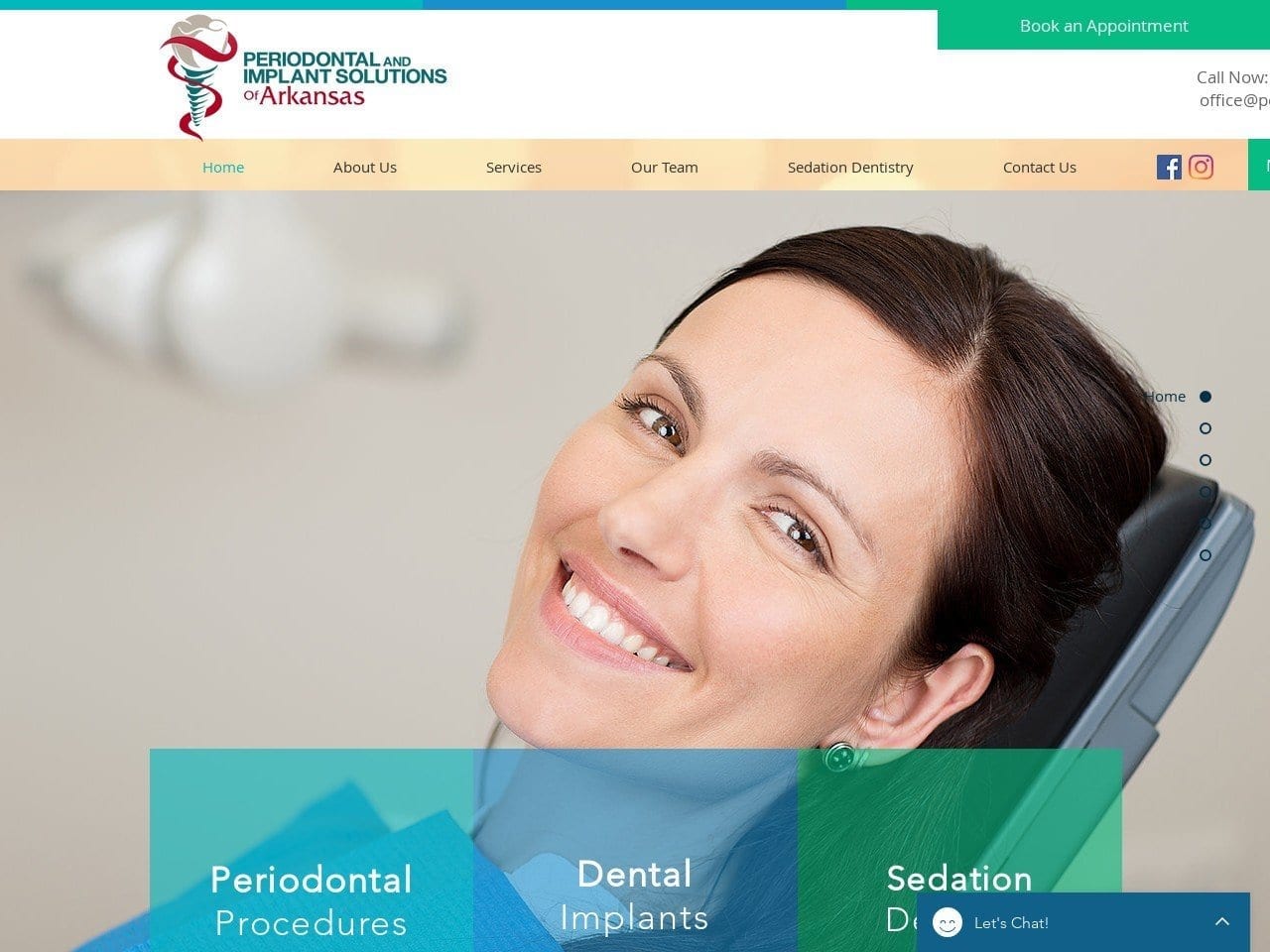 Charles White And Jonathan Blansett Periodontics Website Screenshot from drcawhite.com