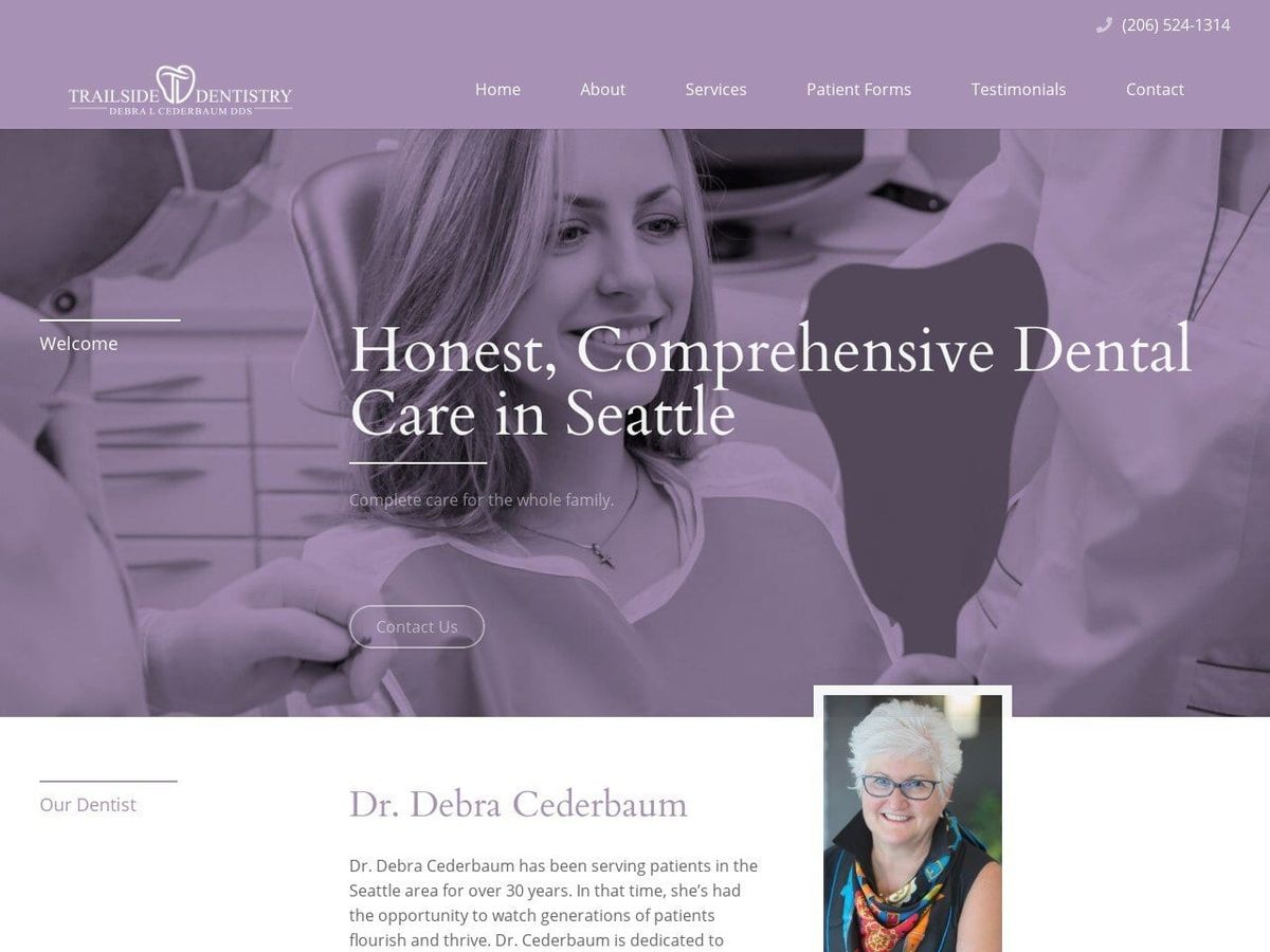 Cederbaum Debra L DDS Website Screenshot from drcederbaum.com