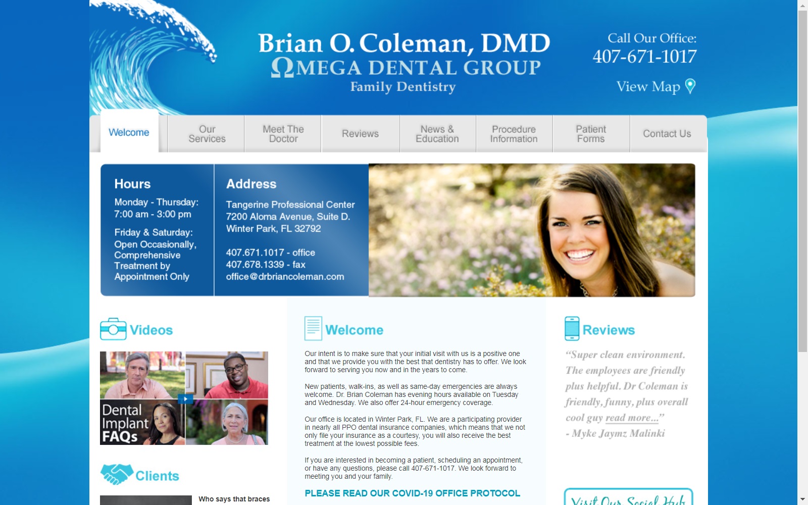 drcolemandental.com screenshot